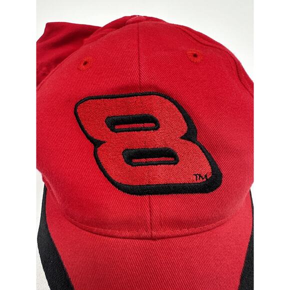 Winners Circle Adult Baseball Hat Nascar Dale Jr. #8 Red Adjustable Cap - Picture 2 of 8